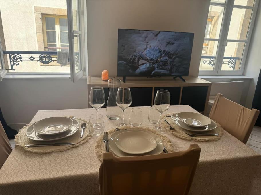 Bel Appartement, Coeur De Morlaix Esterno foto